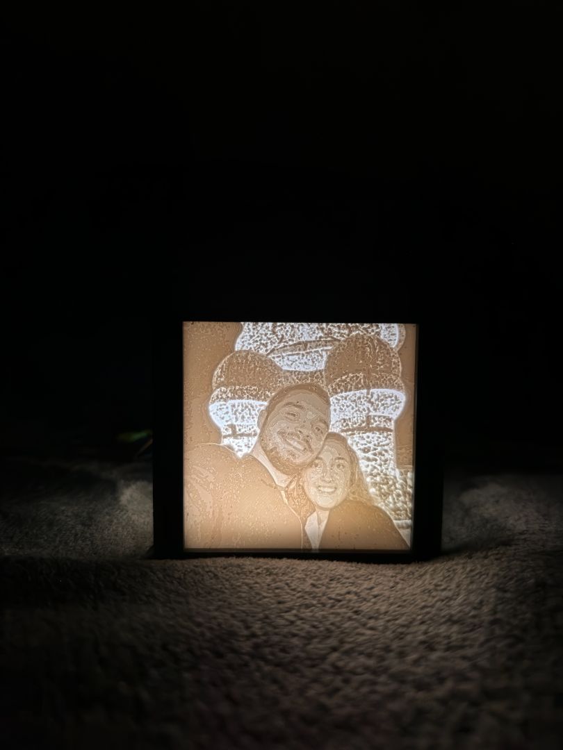 Litofania Personalizada — A Tua Foto em 3D