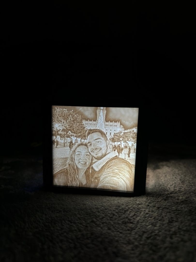 Litofania Personalizada — A Tua Foto em 3D