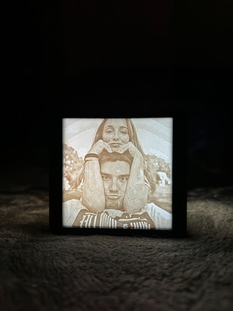 Litofania Personalizada — A Tua Foto em 3D